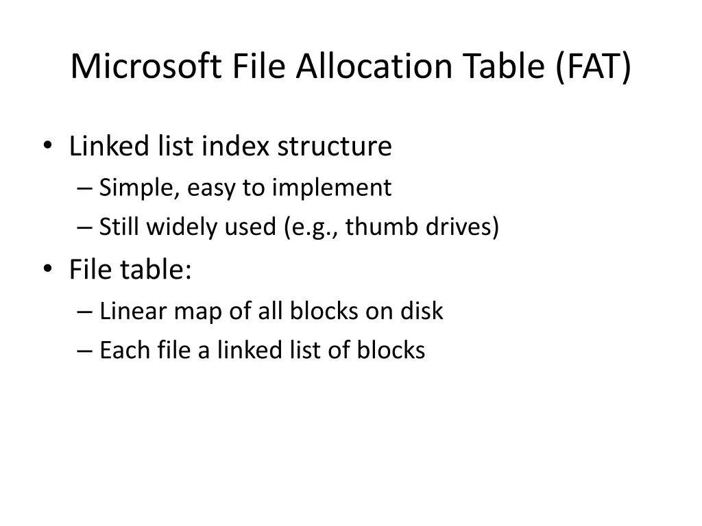 microsoft file allocation table fat