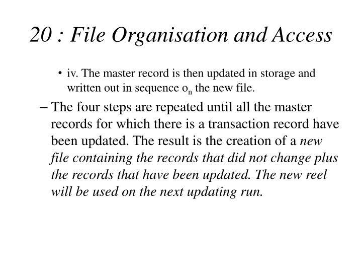 20 file organisation and access