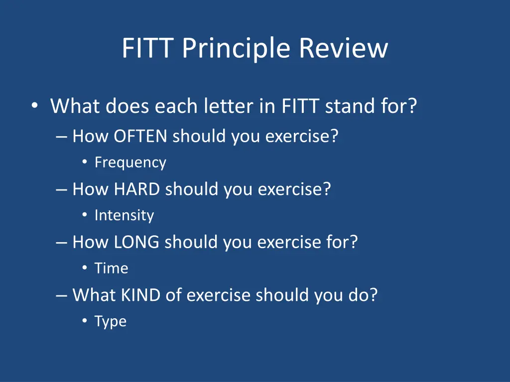 fitt principle review