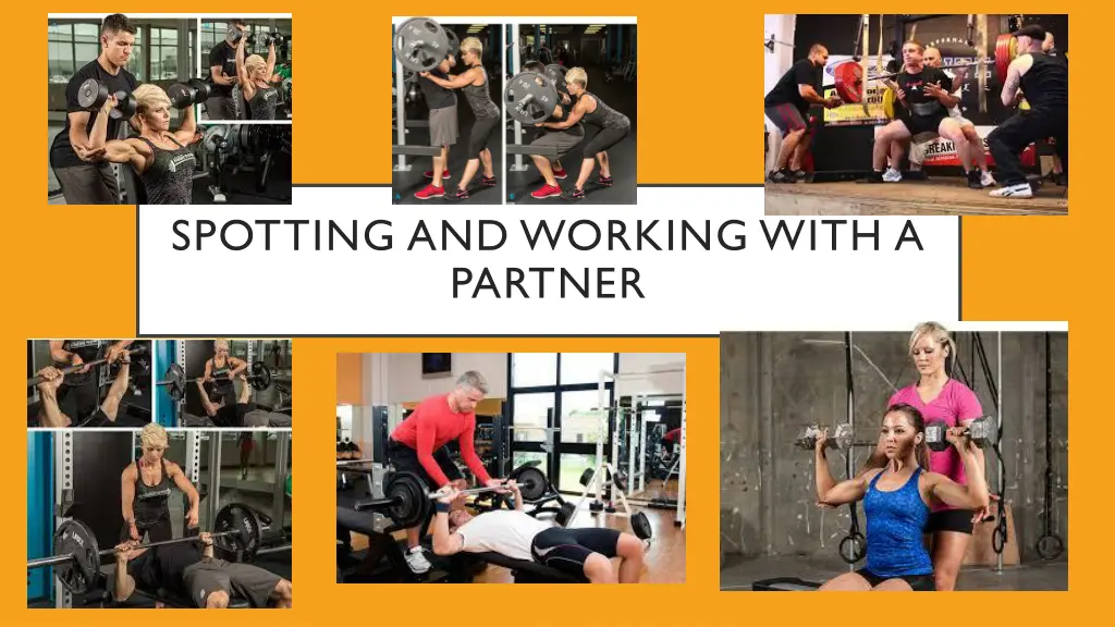 spotting and working with a partner