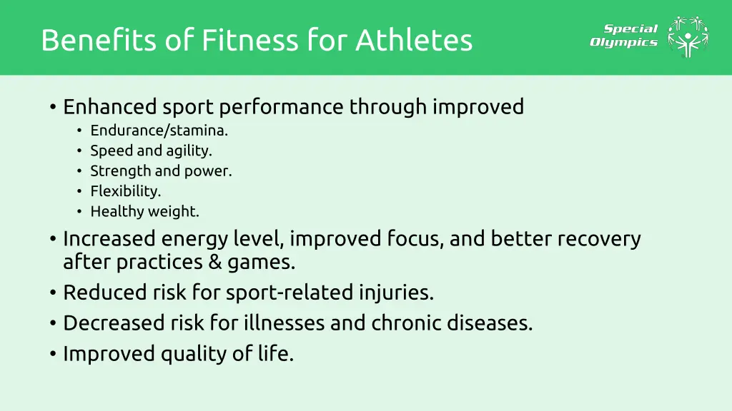 benefits of fitness for athletes