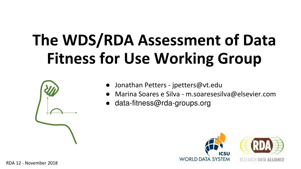 the wds rda assessment of data fitness 1