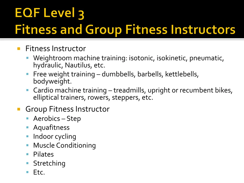 fitness instructor weightroom machine training