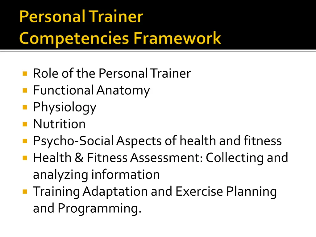 role of the personal trainer functional anatomy