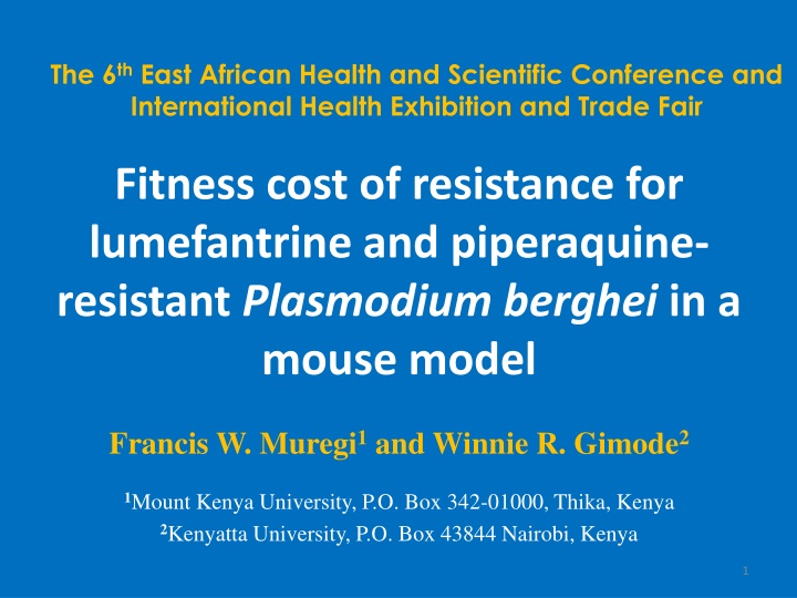 the 6 th east african health and scientific