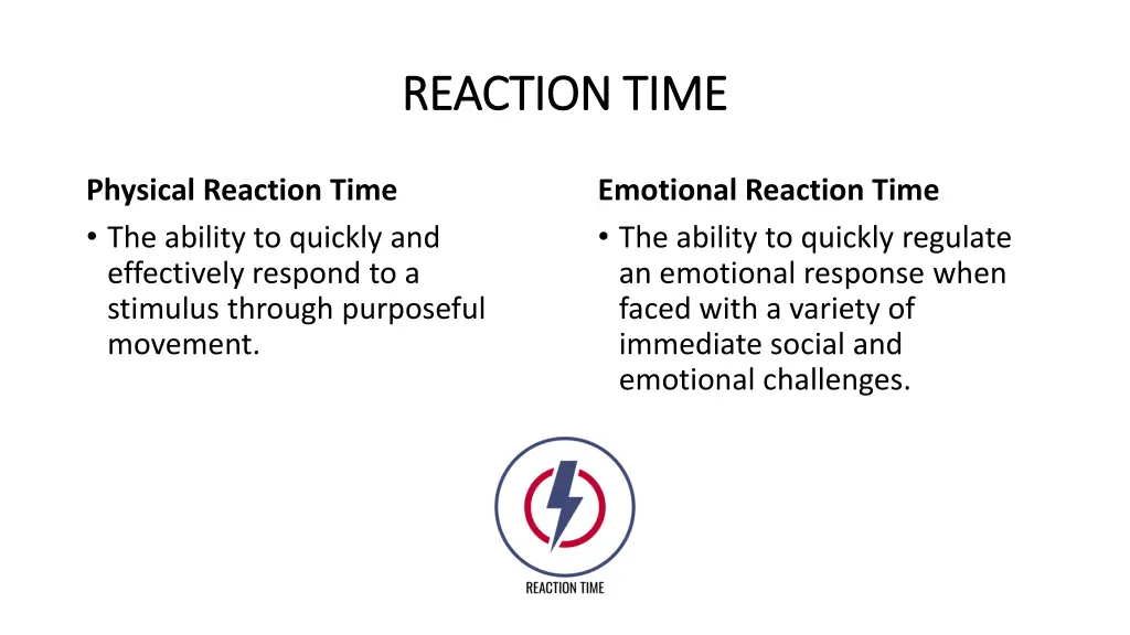 reaction time reaction time