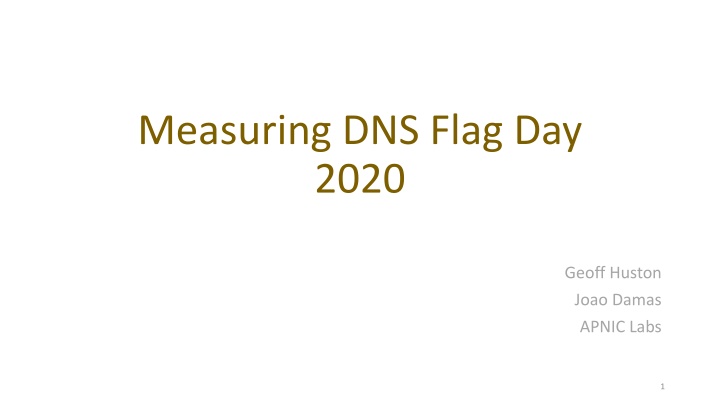 measuring dns flag day 2020