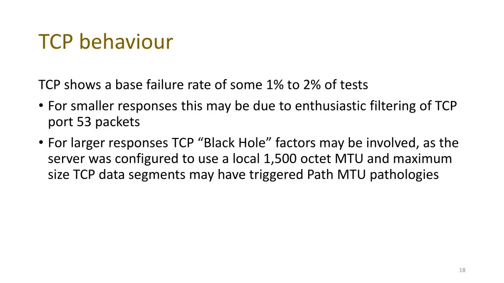 tcp behaviour 1