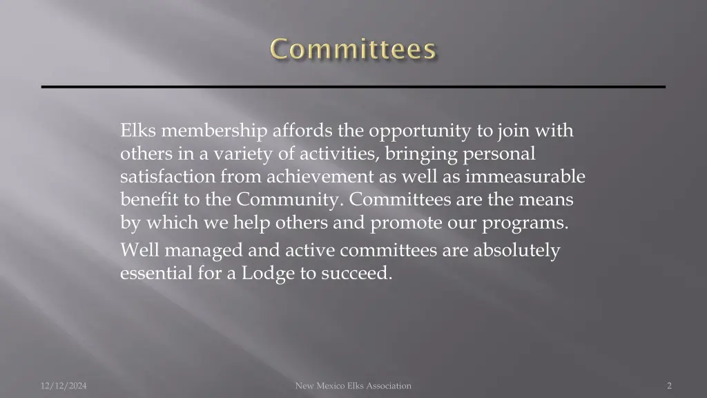 elks membership affords the opportunity to join