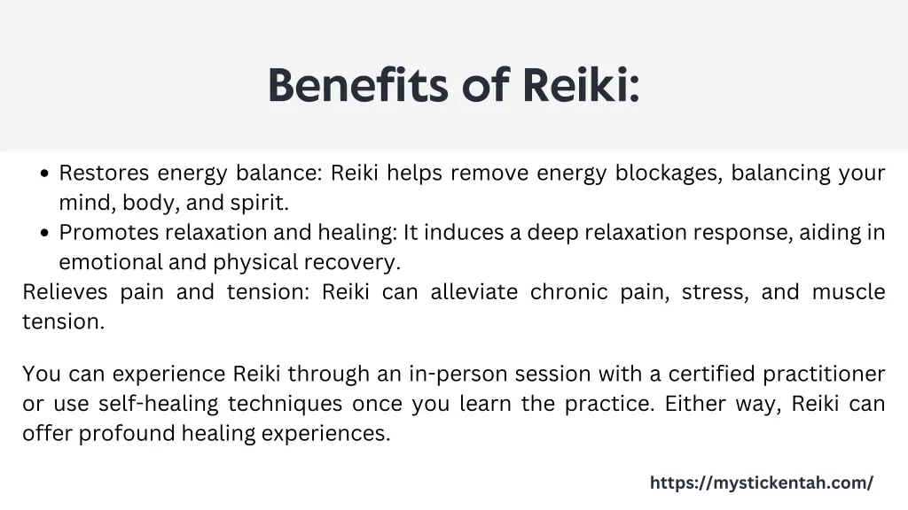 benefits of reiki