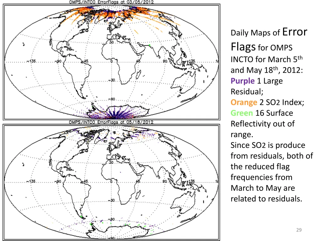 daily maps of error flags for omps incto