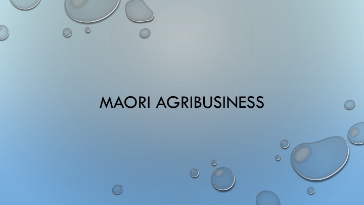 maori agribusiness