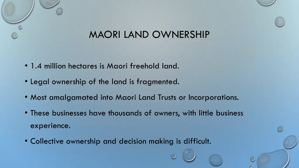 maori land ownership 1