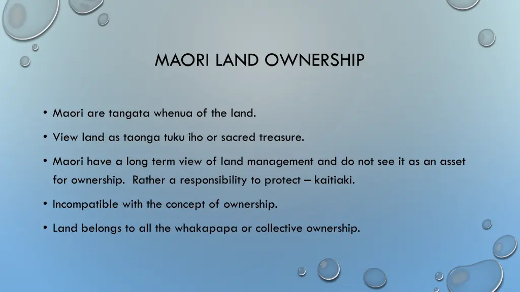 maori land ownership