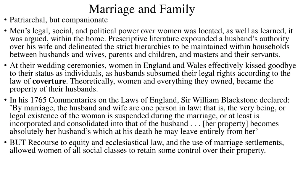 marriage and family