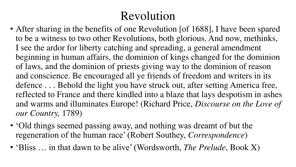 revolution