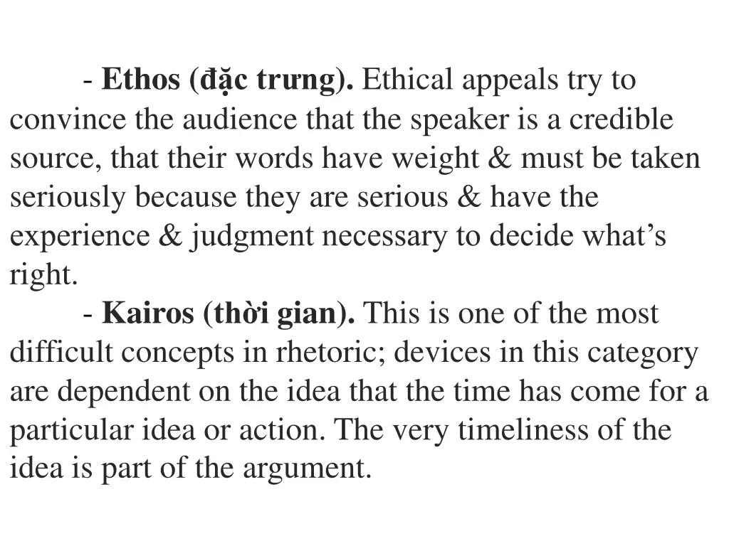 ethos c tr ng ethical appeals try to convince