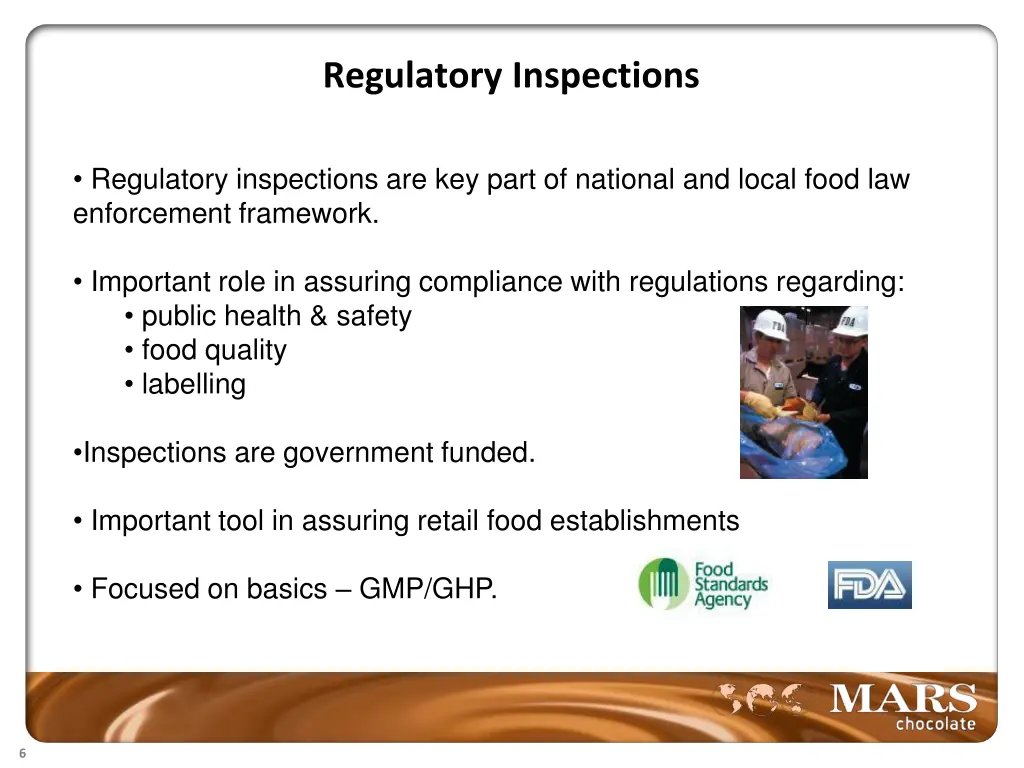 regulatory inspections