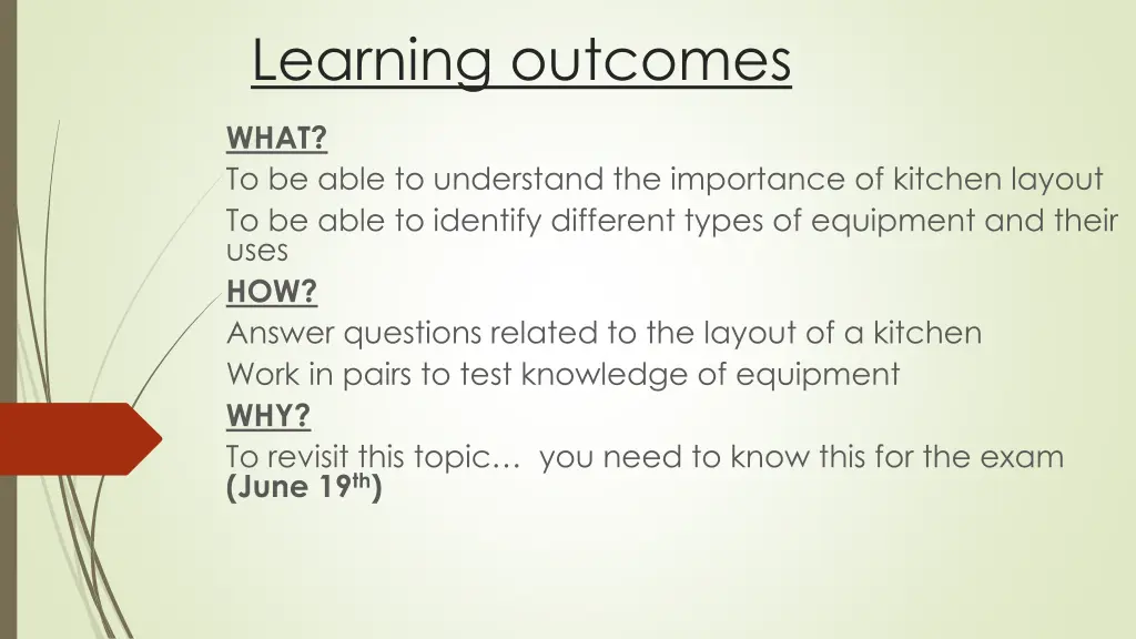 learning outcomes 3