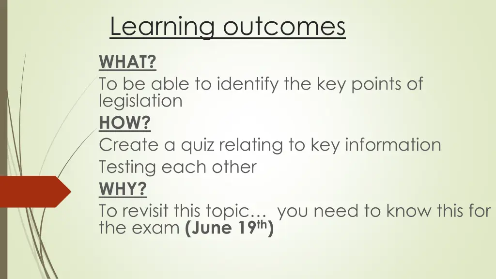 learning outcomes 4