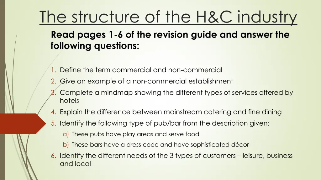 the structure of the h c industry read pages