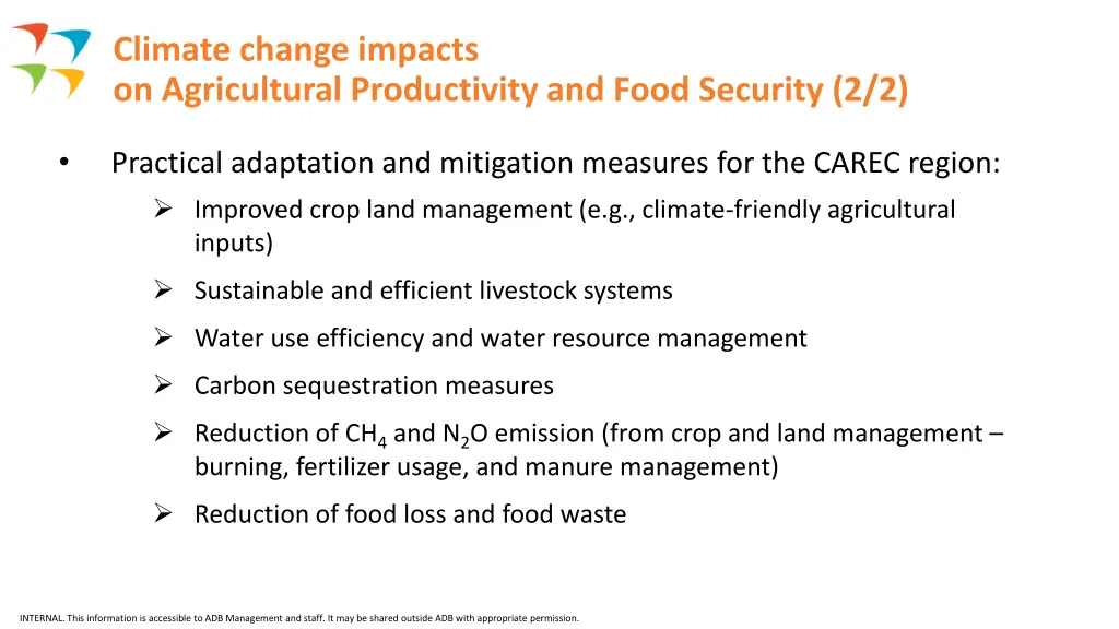 climate change impacts on agricultural 1