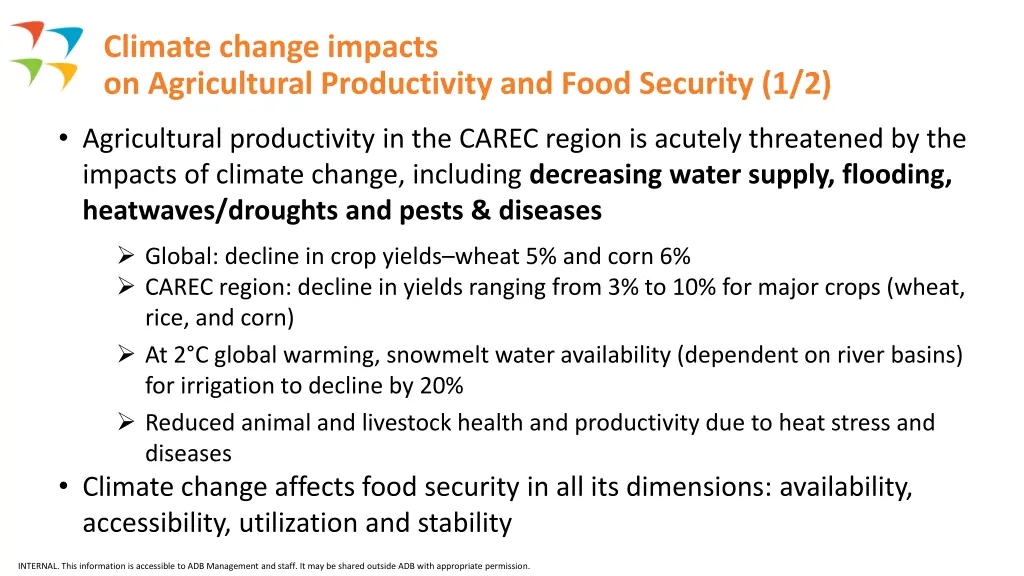 climate change impacts on agricultural