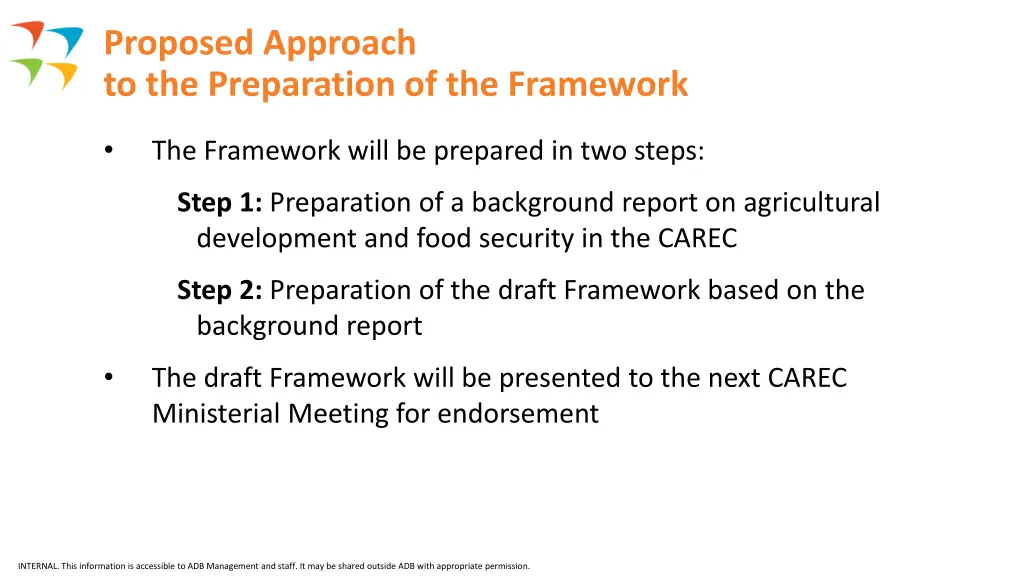 proposed approach to the preparation