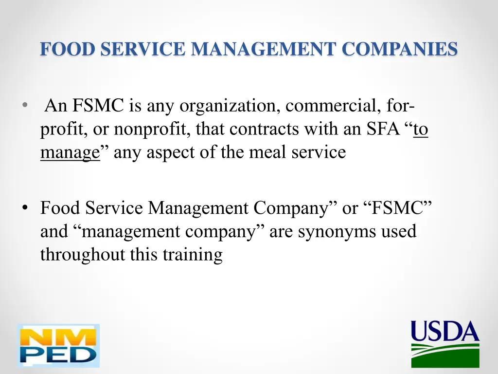 food service management companies