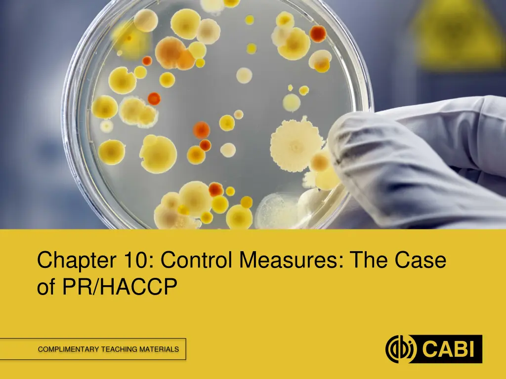 chapter 10 control measures the case of pr haccp