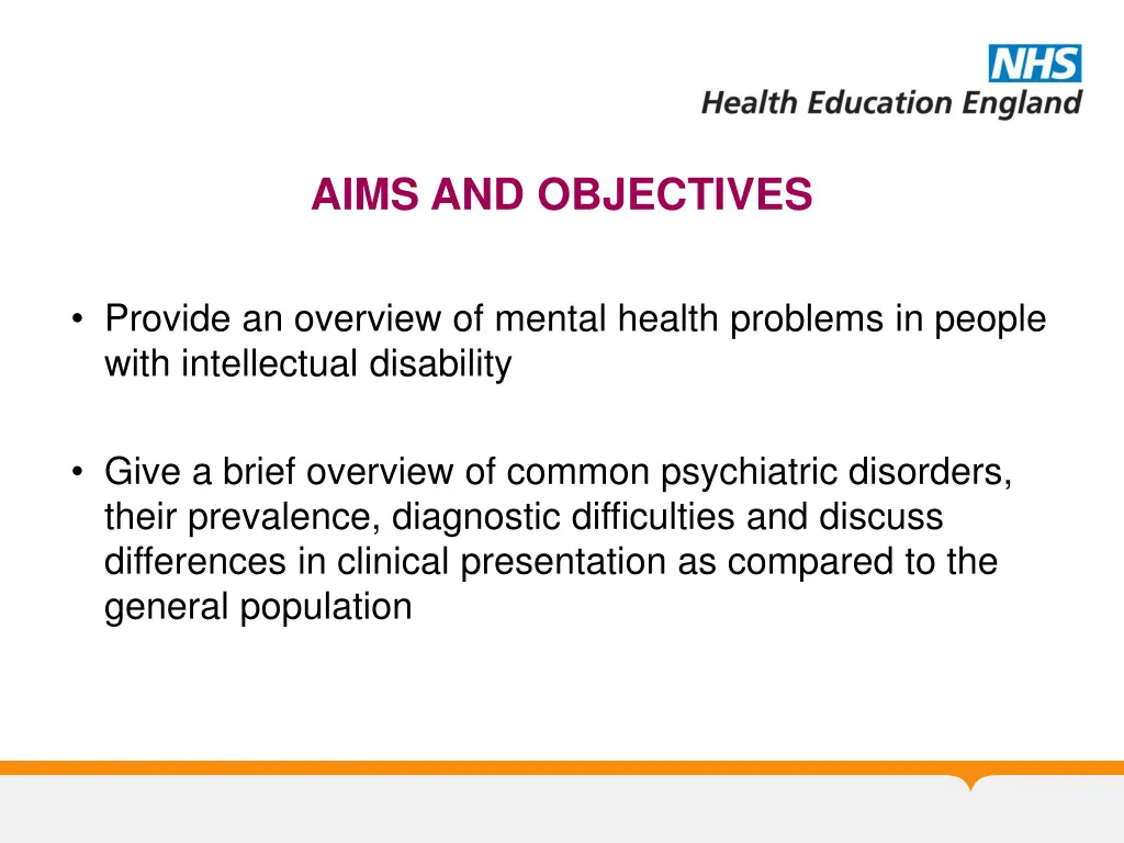 aims and objectives