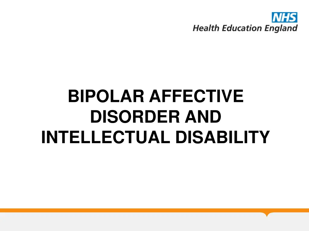 bipolar affective disorder and intellectual