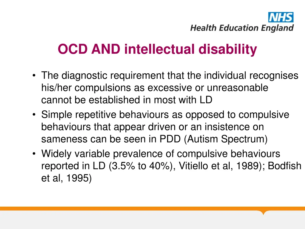 ocd and intellectual disability