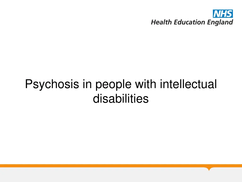 psychosis in people with intellectual disabilities