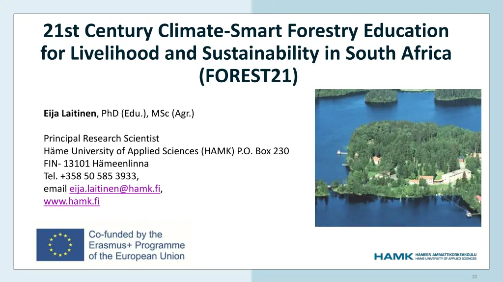 21st century climate smart forestry education