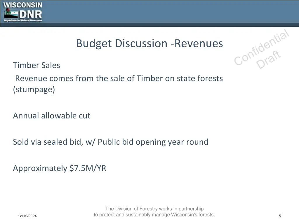 budget discussion revenues 2