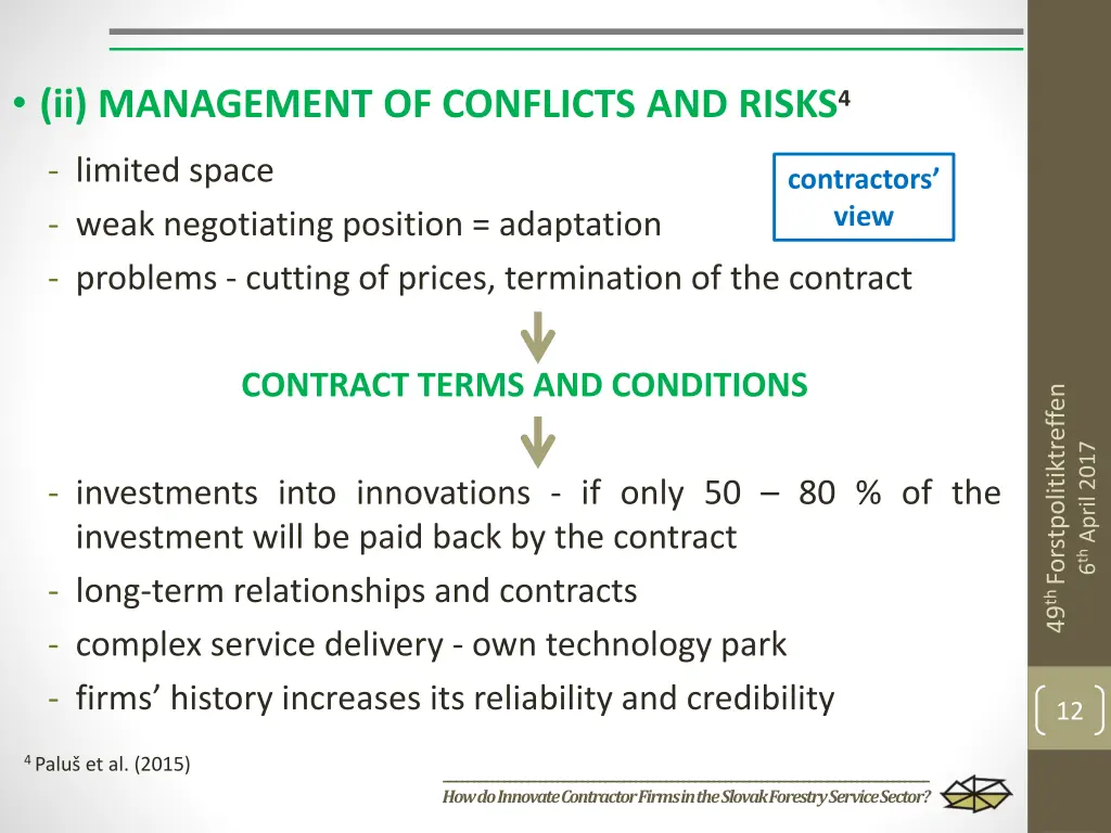 ii management of conflicts and risks 4