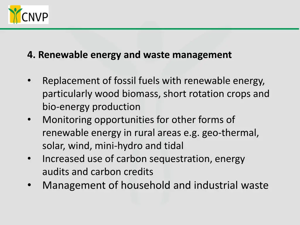 4 renewable energy and waste management