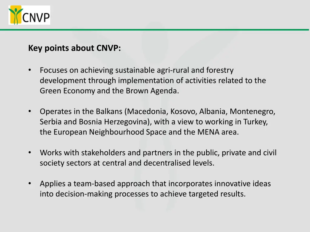 key points about cnvp