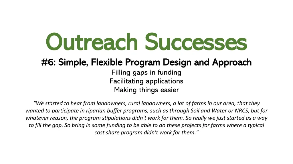 outreach successes outreach successes 6 simple