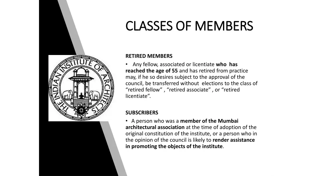 classes of members classes of members 2