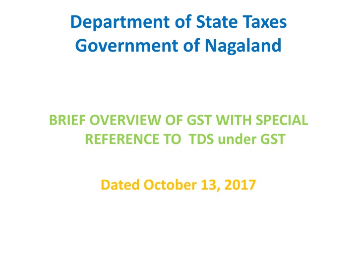 department of state taxes government of nagaland