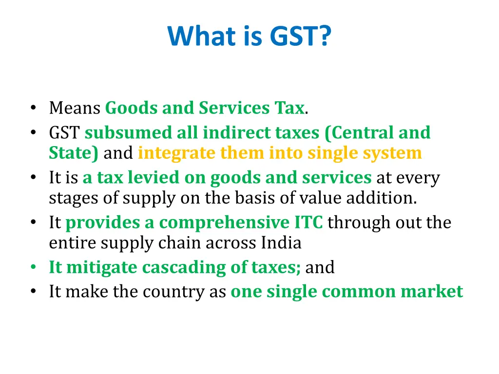 what is gst