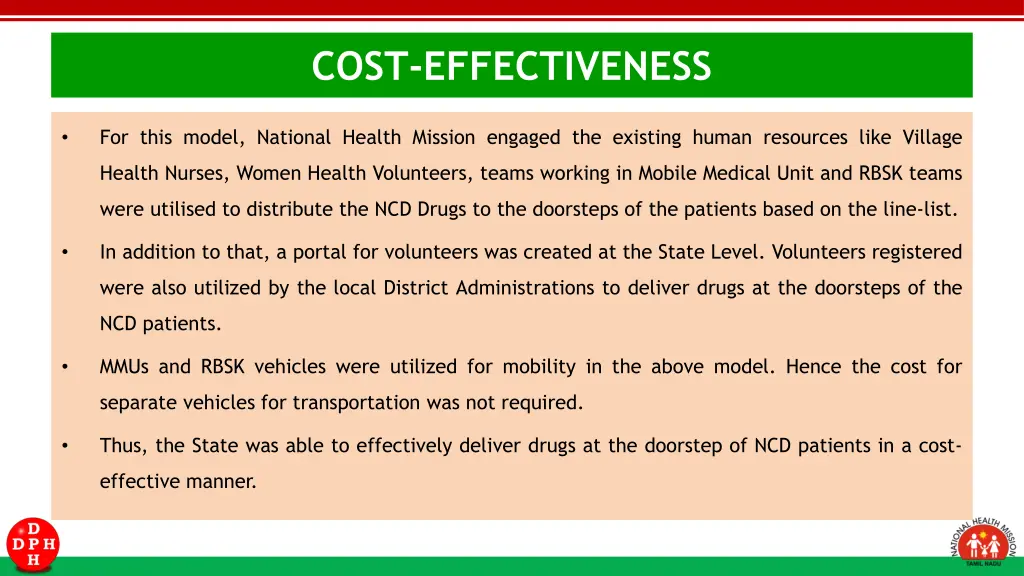 cost effectiveness