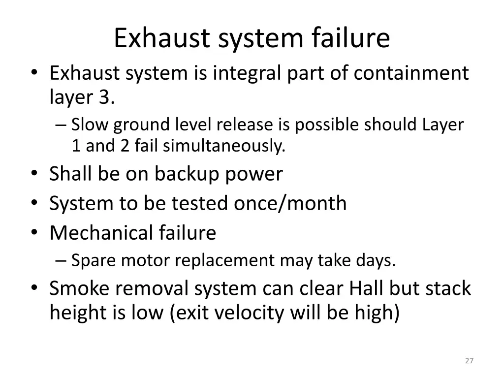 exhaust system failure exhaust system is integral