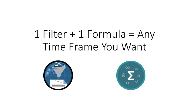 1 filter 1 formula any time frame you want