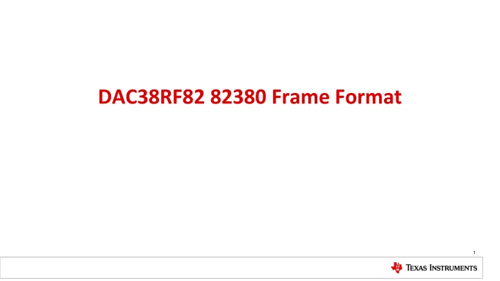 dac38rf82 82380 frame format