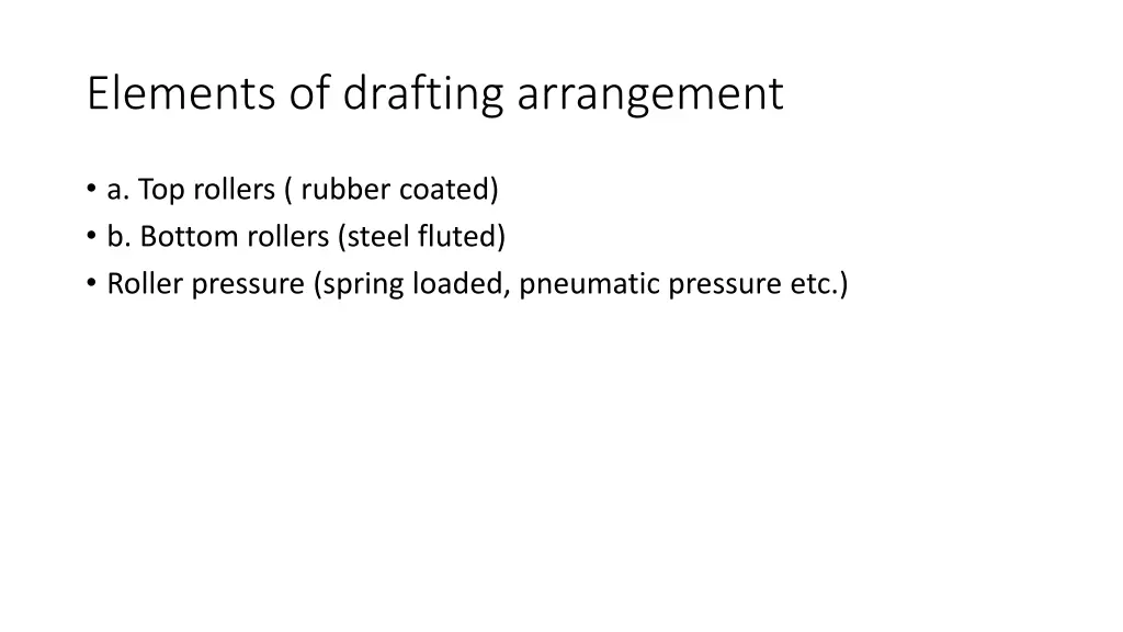 elements of drafting arrangement