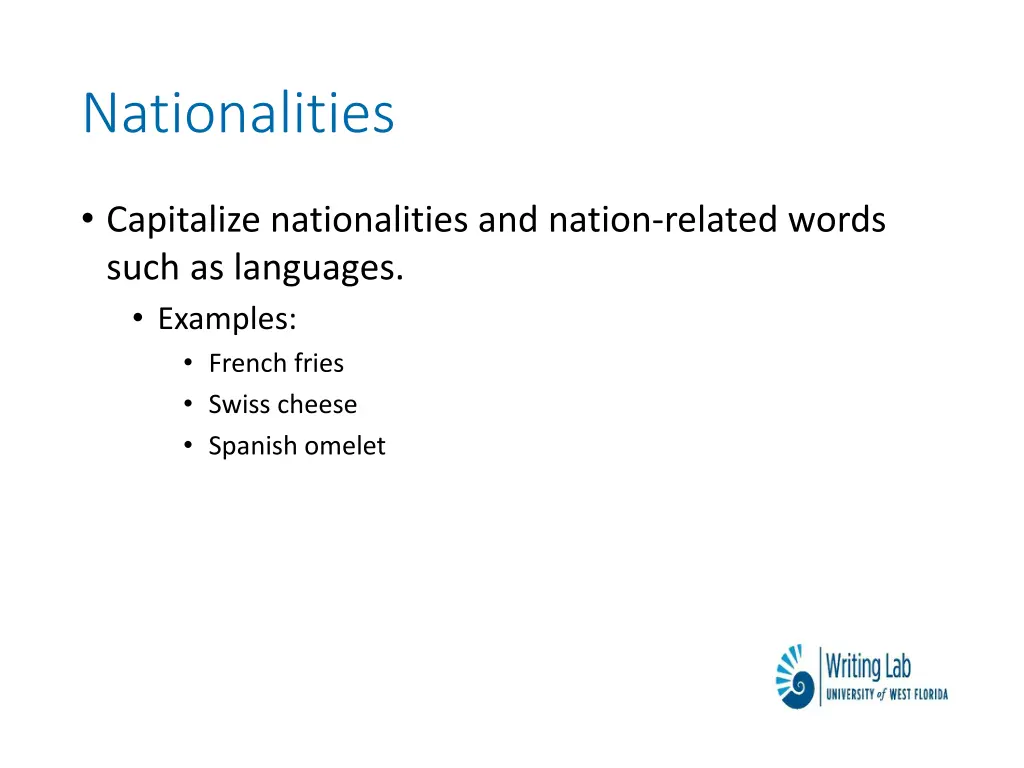 nationalities