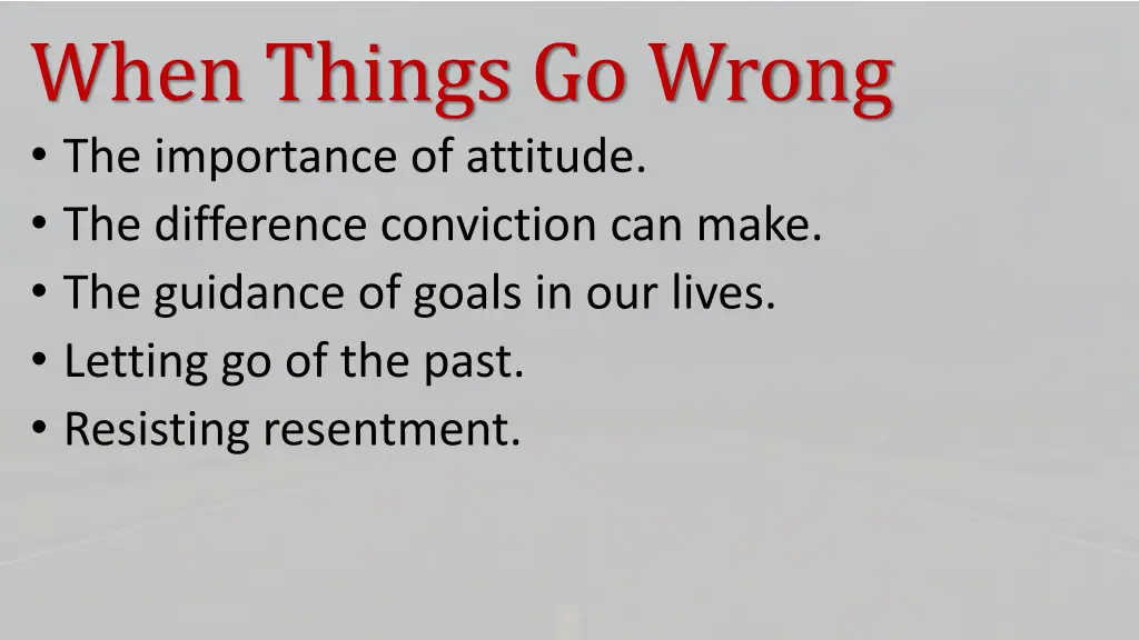 when things go wrong the importance of attitude